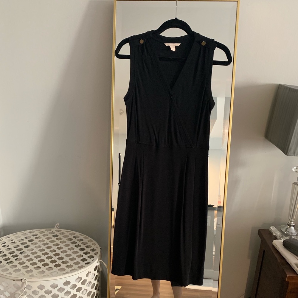 Black wrap dress